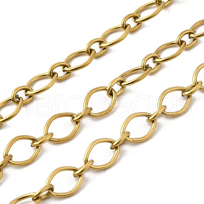 304 Stainless Steel Oval Link Chains CHS-C018-02A-G-1