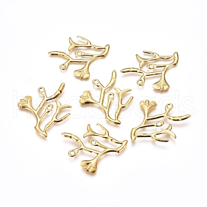 Electroplated Iron Pendants X-IFIN-I030-04G-1