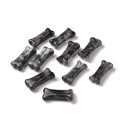 Natural Larvikite Dog Bone Shape Sculptures DJEW-G033-01A-07-1