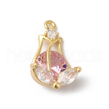 Brass Pendants KK-C062-037G-02-1