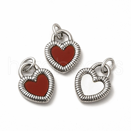 304 Stainless Steel Acrylic Pendants STAS-A076-18P-1