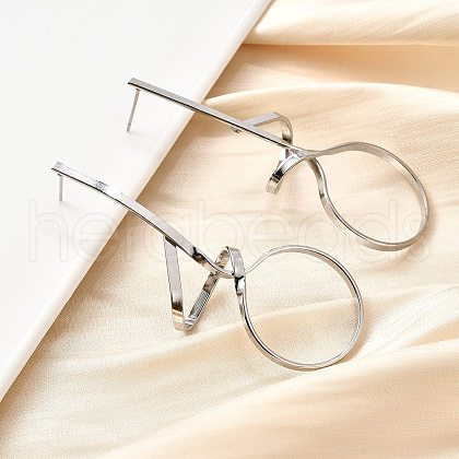 Tarnish Resistant 304 Stainless Steel Stud Earrings EJEW-L215-48P-1