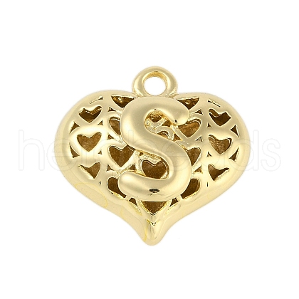 Hollow Brass Pendants for Valentine's Day KK-M289-03S-G-1