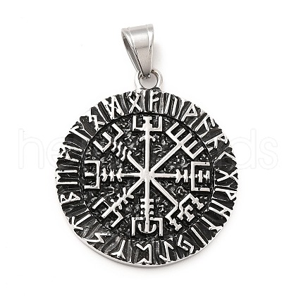 304 Stainless Steel Pendants X-STAS-K243-02AS-1