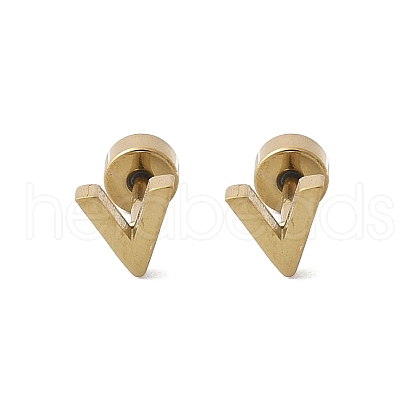 304 Stainless Steel Stud Earrings for Women EJEW-E603-05H-G-1