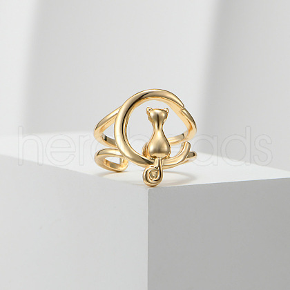 Fashionable Alloy Adjustable Open Cuff Rings for Women FS-WGBDF21-01-1