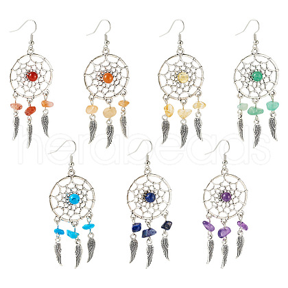 Brass Dangle Earring EJEW-TAC00017-1