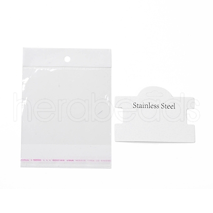 Paper Hair Clip Display Cards OPP-C002-03-1