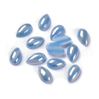 Opaque Glass Cabochons GGLA-S038-01F-1