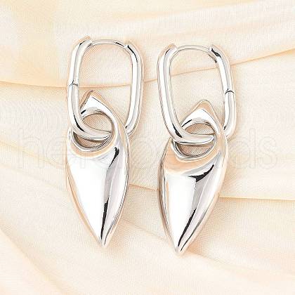Horse Eye Brass Hoop Earrings for Women EJEW-U057-06D-02P-1