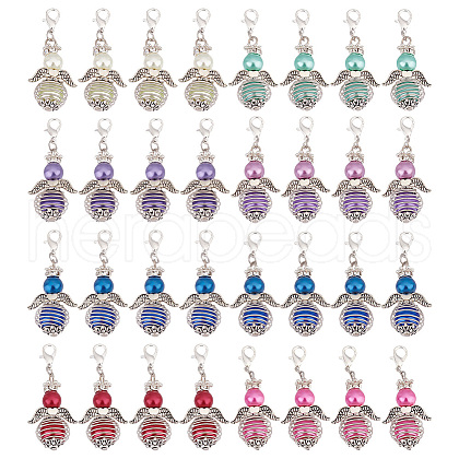 Glass Pendant Decorations HJEW-GO00028-1