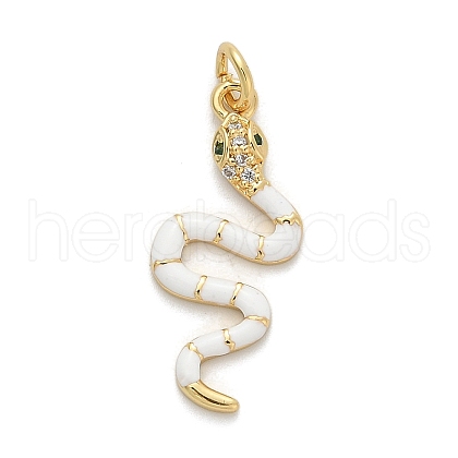 Brass Micro Pave Cubic Zirconia Pendants KK-H494-01G-02-1