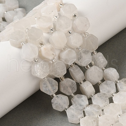 Natural Rainbow Moonstone Beads Strands G-P534-A06-02-1