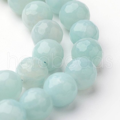 Natural Amazonite Beads Strands G-J376-17-6mm-1