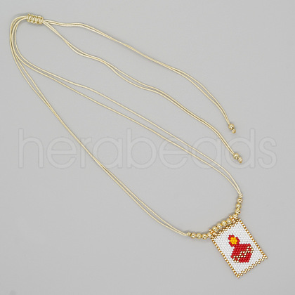 Bohemian Style Handwoven Crown Tag Pendant Necklaces for Men and Women PB4065-1-1