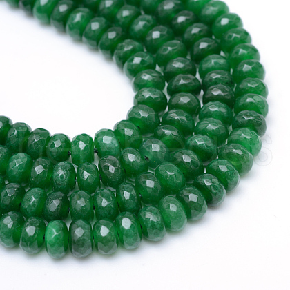 Natural White Jade Bead Strands X-G-R343-2x4-12-1