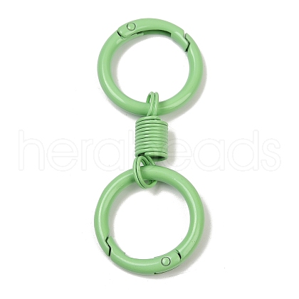 Alloy Spring Gate Clasps PALLOY-Q009-01G-1
