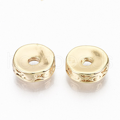 Brass Corrugated Beads KK-N231-198-NF-1