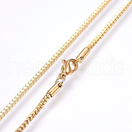 304 Stainless Steel Chain Necklaces MAK-L015-02A-1