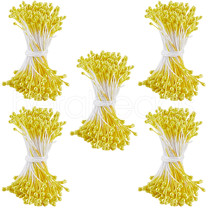 Cotton with Gypsum Artificial Flower Core for Hairpin Accessories DIY-WH20001-21A-1