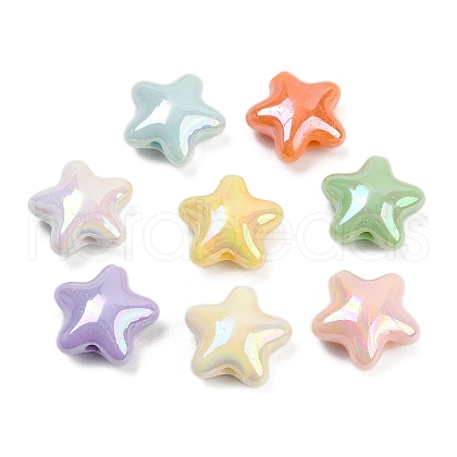 Opaque Acrylic Beads OACR-C022-20-1
