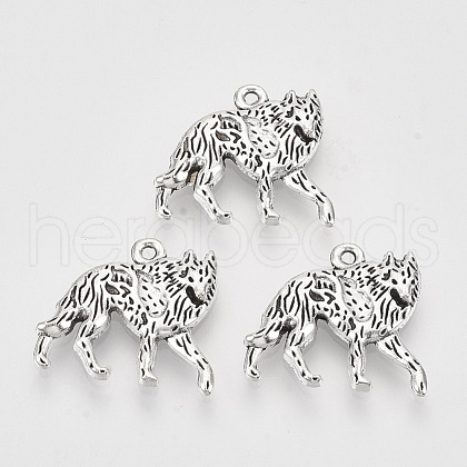 Tibetan Style Alloy Pendants TIBEP-T009-33AS-RS-1