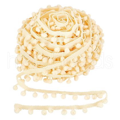 Nylon Pom Pom Ball Tassel Lace Ribbon DIY-WH0580-31C-1