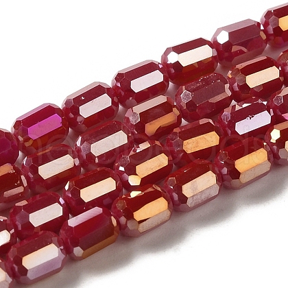 Electroplate Glass Beads Strands EGLA-D031-01K-1