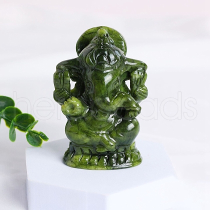 Ganesha Natural Jade Healing Figurines PW-WG31949-06-1