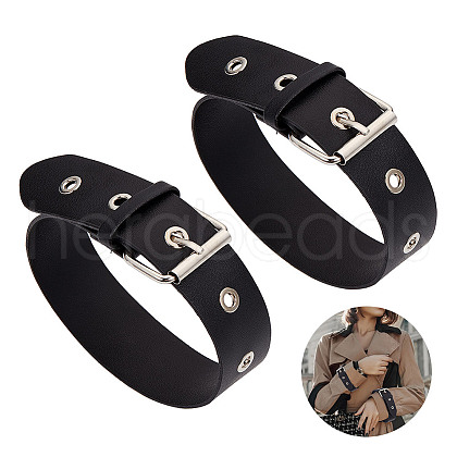 Imitation Leather Shirt Sleeve Holders AJEW-WH0314-509-1