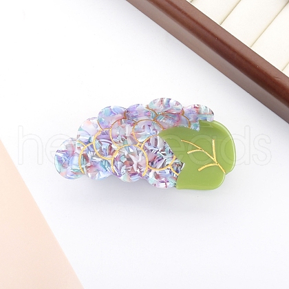 Cute Grape Cellulose Acetate Large Claw Hair Clips PW-WG30057-02-1