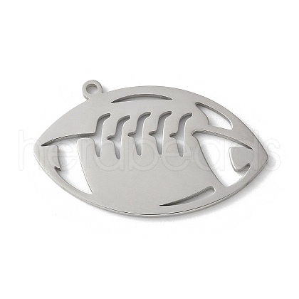 304 Stainless Steel Pendants STAS-E501-10P-1