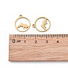 201 Stainless Steel Laser Cut Pendants STAS-S105-T901-2G-4