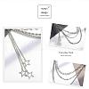 Alloy Star Charms 3 Layer Chain Belts for Pants FS-WG5CAFD-01-4