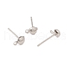 Non-Tarnish 304 Stainless Steel Stud Earring Findings STAS-P307-17B-P-1