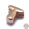 925 Sterling Silver European Beads STER-E064-01T-RG-3