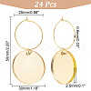 Acrylic Flat Round Wine Glass Charms AJEW-AB00115-2