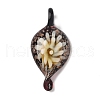 Handmade Gold Sand Lampwork Pendants LAMP-D302-04-1