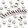 Brass Grade A Rhinestone Spacer Beads RB-A014-Z6mm-10S-1