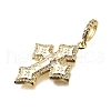 Brass Enamel European Dangle Charms KK-B136-09G-01-2