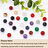 Olycraft 24pcs Gemstone European Beads G-OC0005-59-4