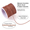 Brass Coated Iron Flat Cable Chains CH-TAC0007-02R-4