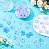 10Sets 200G Transparent Acrylic Frosted Beads FACR-HS0001-02D-4
