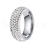 201 Stainless Steel Finger Rings for Women WGAEC69-04-2