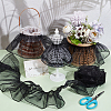 Organza Pleated Lace Ribbon OCOR-WH0097-42A-5