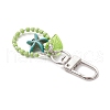 Starfish Turtle Synthetic Turquoise & Glass Seed Beads Pendant Decorations HJEW-JM03052-01-5