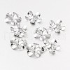Flower 5-Petal 316 Surgical Stainless Steel Bead Caps STAS-M257-01-1