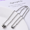 304 Stainless Steel Cable Chain Necklace NJEW-S420-004P-5