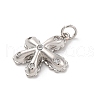 Brass Micro Pave Cubic Zirconia Pendants KK-U033-09P-01-2