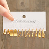 6Pairs Alloy Stud Earrings WG38505-05-1